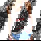 Christmas Be Nice To The Nurse Santa Is Watching Ugly Christmas Sweater Women Flowy Tank