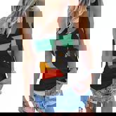 Cute Black Cat Vintage Retro Style   Bombay Cat Lovers  Women Flowy Tank