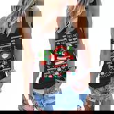 Dabbing Santa Claus Ugly Christmas Sweater Design Graphic Design Printed Casual Daily Basic Women Flowy Tank