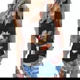 Funny Japanese Nigiri Sushi Sleepwalking Graphic Design Printed Casual Daily Basic Women Flowy Tank