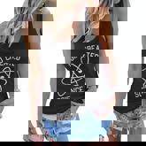 God Created Science Atom Intelligent Design Creation Graphic Design Printed Casual Daily Basic Women Flowy Tank