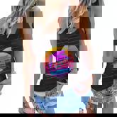 Tropical Flamingo Vaporwave 80S Synthwave Summer Vaporwave Women Flowy Tank