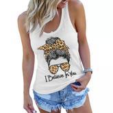 I Believe In You Motivational Testing Day Messy Bun Teacher   V3 Women Flowy Tank