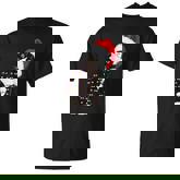 Black Cat Christmas Light Cat Lover Christmas Pajama V2 T-shirt