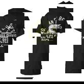 You Cant Be Sad While Riding A Bicycle Mtb Mountain Bike Quote T-shirt