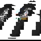 Grandpa Saurus Dinosaur Rex American Flag Matching T-shirt