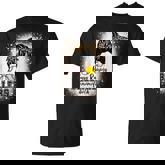 Messy Bun Mom Of Both Baseball Softball Busy Raising Ballers T-shirt