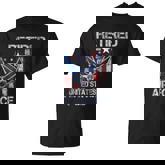 Retired Us Air Force Veteran Usaf Veteran Flag Vintage V2 T-shirt