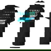 Tennessee Map Colorful Isolated Tennessee State Map In Watercolor United States T-shirt