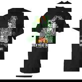 When You Are Dead But Inside Gardener Skeleton T-shirt