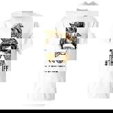 Classy Teacher Life Messy Hair Bun Leopard T-shirt