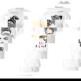 Leo Girl Messy Bun Leopard Bandana July Zodiac Sign Birthday V2 T-shirt