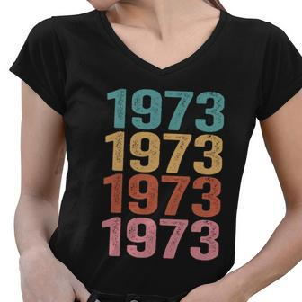 1973 Pro Roe Gift V2 Women V-Neck T-Shirt - Monsterry DE