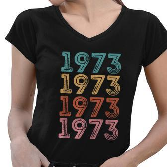 1973 Pro Roe V Wade Protect Feminist Women V-Neck T-Shirt - Monsterry