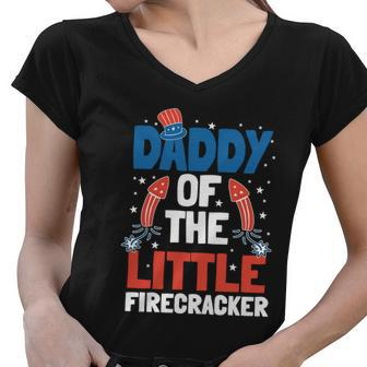 4Th Of July Firecracker Dad Pyrotechnician Fathers Day Meaningful Gift Women V-Neck T-Shirt - Monsterry AU
