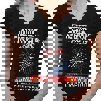 4Th Of July Funny Fireworks Coordinator Gift Women V-Neck T-Shirt - Seseable