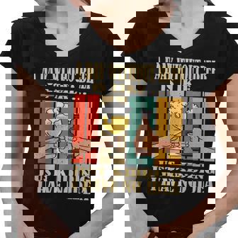 A Day Without Beer Is Like Just Kidding I Have No Idea International Beer Day Women V-Neck T-Shirt - Thegiftio