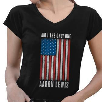 Aaron Lewis Am I The Only One Premium Women V-Neck T-Shirt - Monsterry AU