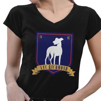 Afc Richmond Hounds Tshirt Women V-Neck T-Shirt - Monsterry CA