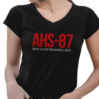 Ahs87 35Th Reunion Funny Christian Women V-Neck T-Shirt - Monsterry UK