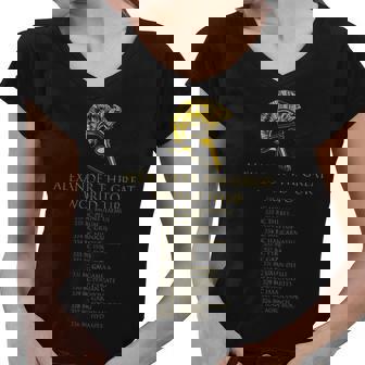 Alexander The Great World Tour Tshirt Women V-Neck T-Shirt - Monsterry