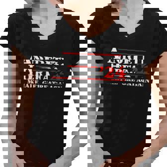 Andretti Herta 2024 Funny Indy Racing Tshirt Women V-Neck T-Shirt - Monsterry