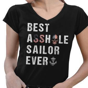 Asshole Sailor Ever Women V-Neck T-Shirt - Monsterry DE