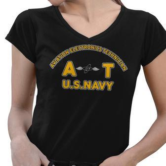 Aviation Electronics Technician At Women V-Neck T-Shirt - Monsterry AU