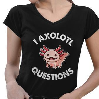 Axolotl Gift Women V-Neck T-Shirt - Monsterry CA