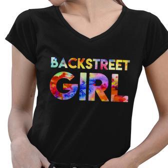 Backstreet Girl Women V-Neck T-Shirt - Monsterry