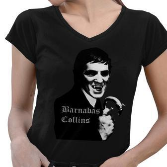 Barnabas Collins Dark Shadows Vintage Soap Tshirt Women V-Neck T-Shirt - Monsterry