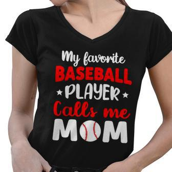 Baseball Mom Gift For Mom Mothers Day Women V-Neck T-Shirt - Monsterry CA
