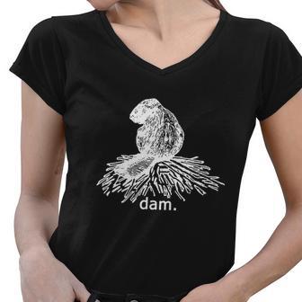 Beaver Dam V2 Women V-Neck T-Shirt - Monsterry UK