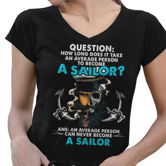 Become A Sailor Women V-Neck T-Shirt - Monsterry AU