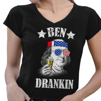 Ben Drankin Usa Patriotic Tshirt Women V-Neck T-Shirt - Monsterry AU