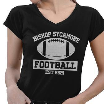 Bishop Sycamore Football Est 2021 Logo Tshirt Women V-Neck T-Shirt - Monsterry