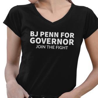 Bj Penn For Governor Hawaii V2 Women V-Neck T-Shirt - Monsterry DE