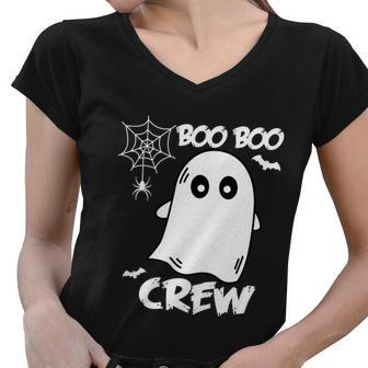 Boo Boo Crew Halloween Quote V5 Women V-Neck T-Shirt - Monsterry