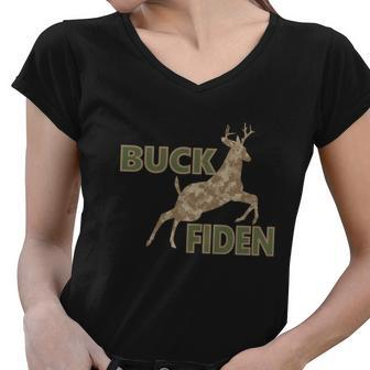 Buck Fiden Tshirt V2 Women V-Neck T-Shirt - Monsterry CA