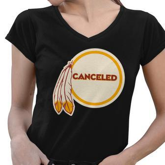 Canceled Washington Football Team Tshirt Women V-Neck T-Shirt - Monsterry UK