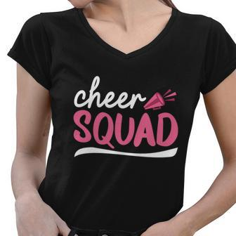 Cheer Squad Cheerleading Funny Cheerleader Gift Women V-Neck T-Shirt - Monsterry