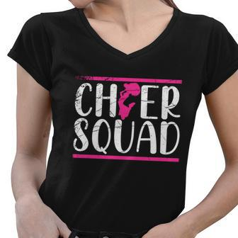 Cheering Practice Cheer Squad Cheerleading Team Cheerleader Meaningful Gift Women V-Neck T-Shirt - Monsterry