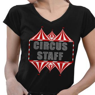 Circus Staff V2 Women V-Neck T-Shirt - Monsterry