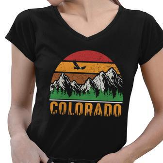 Colorado Vintage Logo Women V-Neck T-Shirt - Monsterry