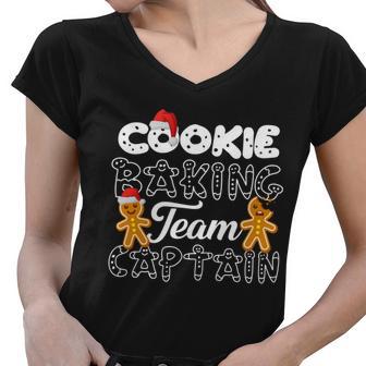 Cookie Baking Team Captain Women V-Neck T-Shirt - Monsterry DE