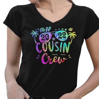 Cousin Crew 2022 Summer Family Vacation Beach Boys Girls Kid V3 Women V-Neck T-Shirt - Seseable
