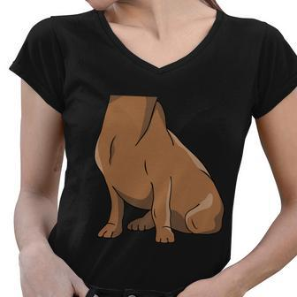 Dachshund Costume Dog Funny Animal Cosplay Doxie Pet Lover Cool Gift Women V-Neck T-Shirt - Monsterry