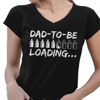 Dad To Be Loading Future Daddy Tshirt Women V-Neck T-Shirt - Monsterry UK