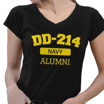 Dd-214 Navy Alumni Tshirt Women V-Neck T-Shirt - Monsterry