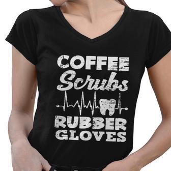 Dentist Coffee Tshirt Women V-Neck T-Shirt - Monsterry AU